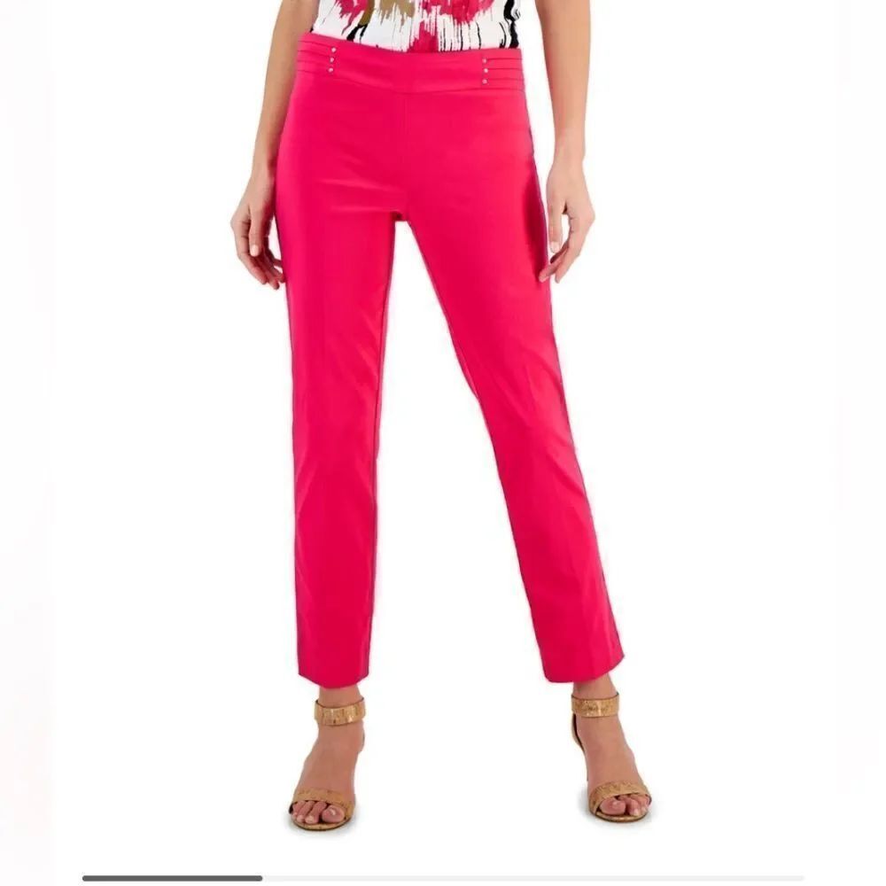 Studded Pull-On Pants Created for Macy's NWT size 2xl fuchsia color